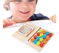 Jouet de puzzle coulissant, puzzle coulissant en bois | Jeu de société logique de casse-tête en bois,Jeu de puzzle mobile en quatre couleurs pour, bataille solo, motricité Fine