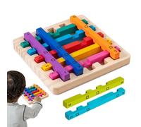 Jouet De Puzzle D'empilement en Bois | Rainbow Stick Stacking Puzzle PuzzleToy | Toys for Kids Adults, Toddler Jigsaw, Educational Toys Gift pour Les Âges, Logic Game
