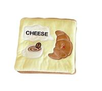Jouet de Puzzle Pliable pour Chiens, Yellow Horn Wallet | Tapis de jeu en tissu doux avec interaction froissée grinçante et utilisation quotidienne du temps d ' entraînement