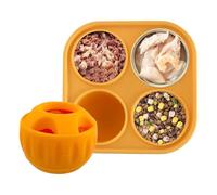 Jouet de puzzle pour chien - 7,6 x 7,6 x 6,3 cm Distriber interactif, jeu de stimulation mentale, carte d'alimentation lente | Accessoire d'enrichissement pour animaux de compagnie pour l'entraînement