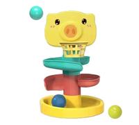 Jouet De Rampe De Balle | Tour De Boule Tourbillonnante | Durable ABS Robuste Coloré Belle Nouveauté Drôle Balle Toboggan Jouet Les Compétences D'observation pour Les Garçons Filles Développe