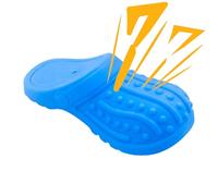 Jouet de rappel pour chien en silicone - Chaussure à mâcher couinante pour chiens de taille moyenne, jouet durable pour l'entraînement, le jeu et le soin bucco-dentaire, jouet naturel doux pour les