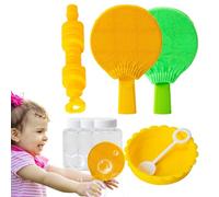 Jouet de rebond à bulles soufflant - Grand jeu de tapping à bulles | Jouet de jeu interactif amusant avec une palette de tennis de table, activité de conditionnement physique en plein air Lib