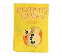 Jouet de recherche de nourriture pour chien en peluche avec son - Design sac à goûter - Jouet en peluche pour la dentition des chiens - Jouet sonore pour chien pour la mastication et l'entraînement à