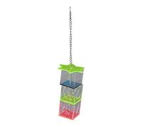 Jouet de Recherche de Nourriture pour Oiseaux, Friandise à Suspendre Jouet de Recherche de Nourriture pour Perroquet Acrylique Creative Perroquet Feeder Box pour Anchois Perruches Cockatiel Conure