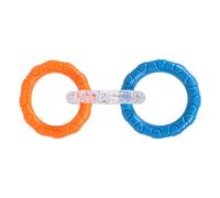 Jouet de remorquage pour chien, 3 anneaux de jouet pour chiens, 3 anneaux Puller Dog Bite Toy, fournitures pour animaux de compagnie, favorise le soin des dents, l'équipement d'exercice, le teether en