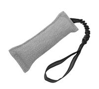 Jouet de Remorqueur d'oreiller de Morsure de Chien Durable avec Poignée élastique pour L'entraînement et Le Jeu Interactif-Polyester épaissi 1 unité (Gray)