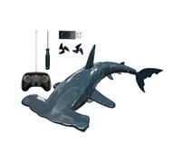 Jouet de requin RC 2,4 GHz Drone sous- rechargeable submersible Télécommande de requin pour à partir de 6 ans, anniversaire, Noël, bain et