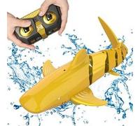Jouet de Requin Télécommandé 2.4G ZJRUI Grand cadeau bateau RC pour Piscine Salle Bain - Or or G