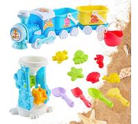 Jouet de Sable | 15 pièces moule plage - Jouets Plage & Sable | Pour bord du lac, jardins, cours arrière, piscines, extérieur, voyages, dès 1 an+, les garçons et filles