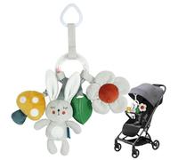 Jouet de siège auto pour bébé - Jouet en peluche suspendu - Clip on Rattler Infant - Accessoire de divertissement pour poussette et siège auto - Peluche sensorielle douce pour fille