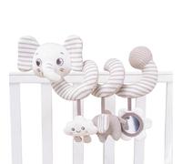 Jouet de siège d'auto en - Baby Animal Hochet, Crib Wrap Toy| Activité sensorielle Douce Moelleuse, Vent Suspendu Autour de Jouer Jouet pour la Poussette Cot Travel Park Vacation Voyages en p