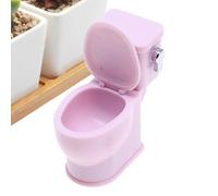 Jouet de siège de Toilette pour poupées - Accessoire de Salle de Bain d'une Maison de Miniature Effet sonore réaliste pour la Chasse d'eau, Jeu Amusant pour Mini WC | Ensemble