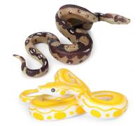 Jouet De Simulation De Serpent En Forme De Serpent, 2 Pièces, Modèle De Python Doré En Vol Stationnaire, Reptile Amphibie, Halloween, Accessoires De Farces Délicates