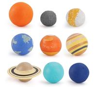 Jouet De Simulation Du Système Solaire 9 Pièces/Ensemble, Kit De Modèle De 9 Planètes, Globe Terrestre, Boule De Cognition, Science Du Planétarium Éducatif Pour Enfants