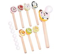 Jouet De Soufflage De Balle Flottante - Balle De 14 * 4 Cm / 5,51 * 1,57 Pouces Balles Gonflables De 3,2 Cm, Jouet D'équilibrage De Jeu De Souffle Éducatif, Équilibre Anti-stress Pour Adultes Fournitu