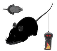 Jouet de souris en mouvement - Souris électronique interactive avec télécommande pour chats, blagues amusantes Fournitures pour animaux pour les exercices d'entraînement quotidiens | Chiens de voyage