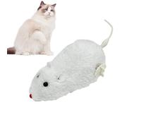 Jouet De Souris En Peluche À Remonter - Jouet Pour Animal De Compagnie De Course Mécanique Avec Un Design De Souris Doux Et Réaliste, Une Activité De Poursuite Interactive Pour Un Enrichissement Quoti