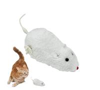Jouet De Souris Interactif - Souris De Chasse Pour Chat D'intérieur, Jeu De Chasse En Peluche Réaliste Pour Chatons | Outil Pour Animaux De Compagnie À Remontage Mécanique 16x7x6cm | Protection Des Me