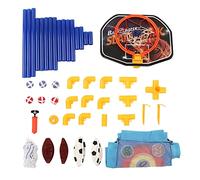 Jouet de sport 3 en 1 pour enfants, mini but de football portable avec planche de basket-ball, tissu cible de balle visqueuse pour intérieur et extérieur