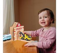 Jouet De Station De Transfert De Rail En Bois, Bricolage, Compatible Avec Des Rails En Bois Pour Enfants, Jouets D'apprentissage Et D'éducation, De Construction