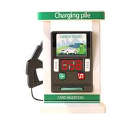 Jouet de Station-Service pour - 17,5 x 11,5 x 4 cm - Grand Mini kit de Jeu de Station-Service avec Effets sonores, Conception de Simulation réaliste | Jouet cognitif éducatif interactif, E