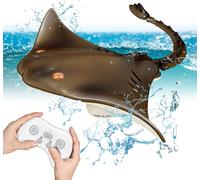 Jouet De Stingray Télécommandé Pour Bateau,2.4ghz Rc Poisson Diable À Double Hélice Télécommandé Enfants Requin Bateau,Jouets Electriques Haute Simulation Animaux Sous Marins Pour Piscine-Cloudds_Stor