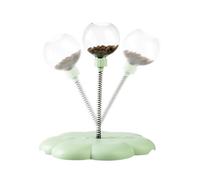 Jouet de table à bascule pour chat, mangeoire à balles anti-fuite, tige à ressort amovible, distributeur de traitements interactifs, matériau robuste pour animaux de compagnie, parfait pour jouer en