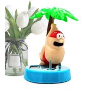 Jouet de Tableau de Bord de Voiture Solaire - Ornement ondulé de Dessin animé de Requin, Figurine dansante alimentée par l'environnement | Décoration de Tableau de Bord activée par Le Mouvement, pour