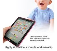 Jouet de tablette pour enfants machine de l'apprentissage de l'anglais chinois jouet éducatif cadeau pour bébé (Rose )
