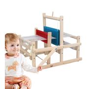 Jouet de tissage de fil en laine - Tishing Art Children Toys | Kit d'artisanat Machine de tissage en bois pour les et les débutants