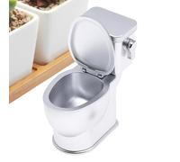 Jouet de toilette de miniature | Accessoire de maison de en résine durable | Sound Feature Toilet avec couvercle et réservoir | Meubles de salle de bain à petite échelle pour décor de ma