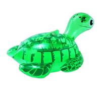 Jouet de tortue grenouille gonflable - Grand flotteur lumineux - Décoration de créature de dessin animé - Ballon viral amphibien - Faveurs amusantes pour fête d'enfants - Safari