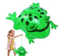 Jouet de tortue grenouille gonflable - Grand flotteur lumineux - Décoration de créature de dessin animé - Ballon viral amphibien - Faveurs amusantes pour fête d'enfants - Safari