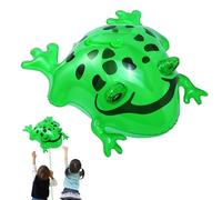 Jouet de tortue grenouille gonflable - Grand flotteur lumineux - Décoration de créature de dessin animé - Ballon viral amphibien - Faveurs amusantes pour fête d'enfants - Safari