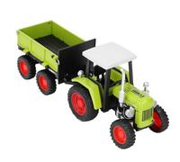 Jouet de Tracteur Vintage, Modèle de Remorque à 4 Roues, Modèle de Véhicule Classique, Design Rétro, alimenté par Batterie, Jouet de Jeu pour Enfants ou Décoration de Bure (Verte)