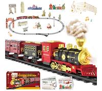 Jouet De Train Électrique À Vapeur,Telecommande Train Electrique,Locomotive à Vapeur,Trains De Noël