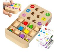 Jouet de tri, bloc de forme en bois avec design éducatif, jeux d'apprentissage des couleurs pour activités préscolaires, fonction de prise en main facile, jouets de forme de tri, accessoire éducatif p