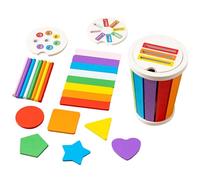 Jouet de tri de Couleur en Bois | Couleurs Toddler Toys Shape Puzzle | Trieur de Forme en Bois pour intérieur et extérieur | Puzzle de tri des Couleurs de Cerveau pour Les garçons et Les Filles