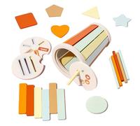 Jouet de tri de Couleur en Bois | Couleurs Toddler Toys Shape Puzzle | Trieur de Forme en Bois pour intérieur et extérieur | Puzzle de tri des Couleurs de Cerveau pour Les garçons et Les Filles