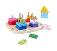 Jouet De Tri De Formes, Planche Géométrique Sensorielle, Jouet d'Empilage, pour À La Maison en Maternelle pour L'Apprentissage Et Le