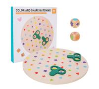 Jouet de triage de couleurs en bois - Puzzle en bois - Jeu de correspondance de formes - Tâches de sport de réflexion - Puzzle sensoriel d'âge préscolaire - Jouet de voyage en avion pour et