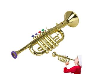 Jouet de Trompette pour - Instrument de Musique de Simulation de 37 cm, klaxon sonore d'apprentissage précoce, Style réaliste de Construction | Créateur de Bruit Multi-Tons Accessoire