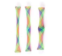 Jouet de Tube de Printemps Cat 3pcs Set | Jouet interactif rebondissant coloré avec Bell & Catnip | Soulagement du Stress pour Les Chats/Chatons | Matériau en Nylon, 16,5 cm /