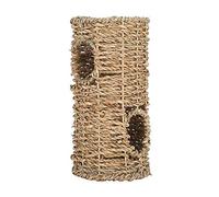 Jouet de Tunnel d'herbe de Hamster, Tunnel de Hamster de cabane d'herbe cachée, Bricolage construisant Un Terrier de Tube Unique comme cachette pour Les Animaux de Petite Taille