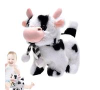 Jouet de vache électronique - Animal en peluche à piles avec effets sonores | Jouet d'apprentissage interactif éducatif pour garçons filles tout-petits salle de jeux divertissement amusant cad