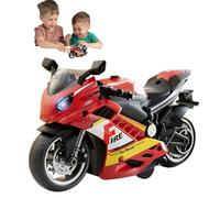 Jouet De Vélo De Retrait - Modèle De Moto Électrique, Moto À LED Colorée, Assemblage De Kit Diys | Jouet De Motard D'éclairage Rechargeable, Action De Traction pour Les Adultes Garçons Adultes