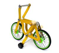 Jouet de vélo pour perroquets - Cadre ABS S/L, 12,5 x 15,5 x 8 cm Accessoire mécanique, roue rotative griffe pied coiffe, 17 x 20 x 10 cm Modèle | Outil éducatif pour chien et inséparable