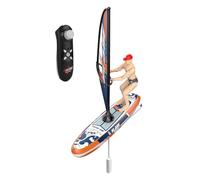 Jouet de voile à l'épreuve du bateau RC, bateau de course à la piscine LED | 2,4 GHz Remote Control complet, jeu d'eau en plein air, yacht de bain électrique pour , garçons et filles de 8 à 12