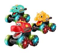 Jouet De Voiture De Dinosaure, Lumières LED Interactives, 11,9x11.3x10cm, Jouets De Camion Monstre, Lumière Clignotante Di No Jouet, Lumières Alimentées Par Batterie, Pour Tout-petit, Garçons, Filles,